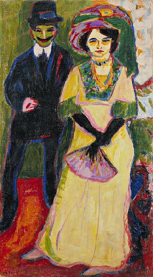 Ernst Ludwig Kirchner Dodo and her brother china oil painting image